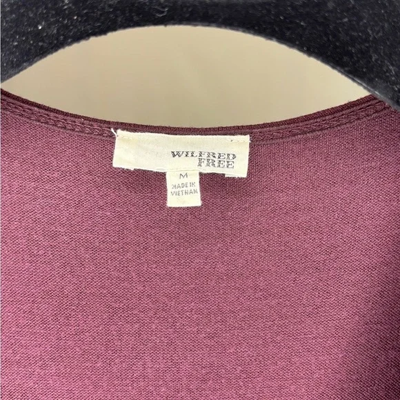 Wilfred Free Shaik Burgundy Long Sleeve Bodycon Dress, size M - Picture 4 of 5